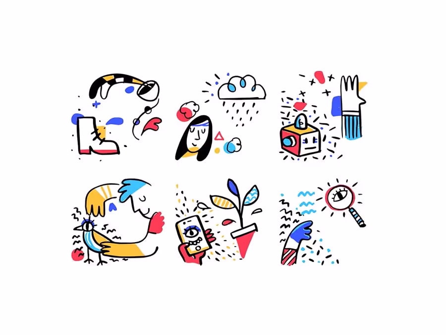 Miroodles Surreal Illustrations Pack