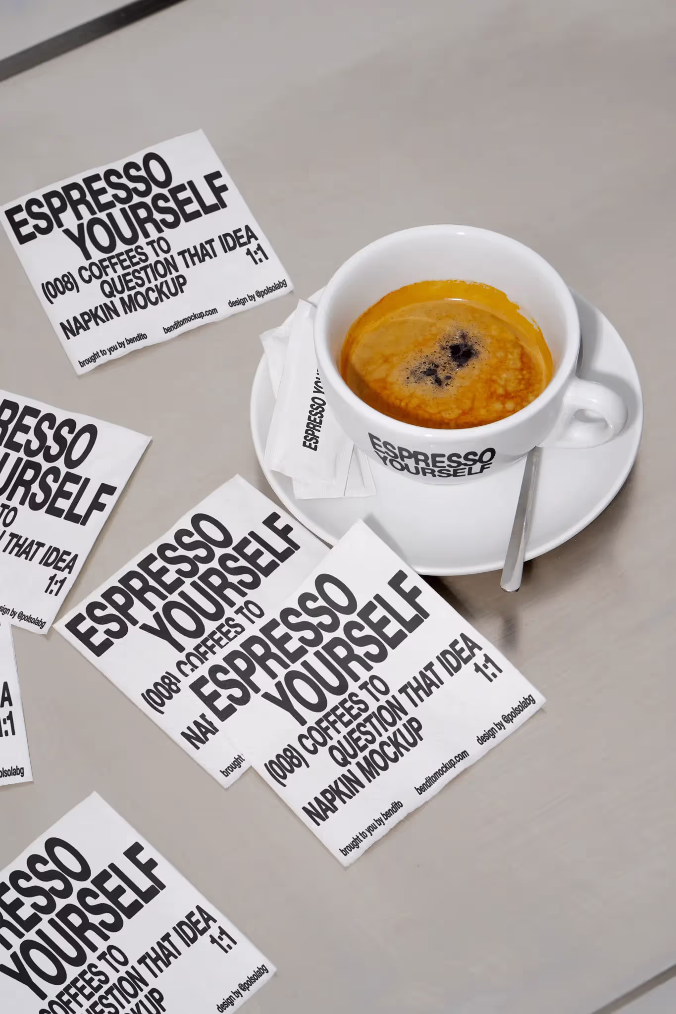 Espresso Yourself – Minimalist & Bold Coffee Shop Mockup