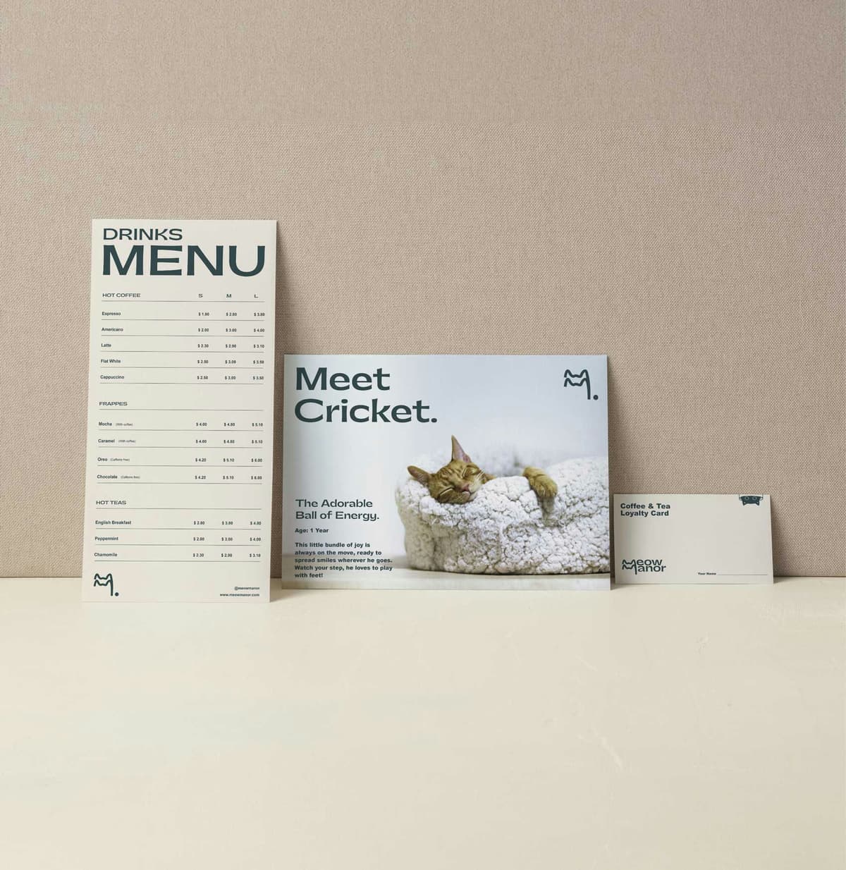 Meow Manor – Food & Beverage identity by Two Moons Studio