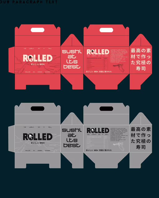 Rolled – Food & Beverage identity by the-kreative-club, additional view 4 of 9