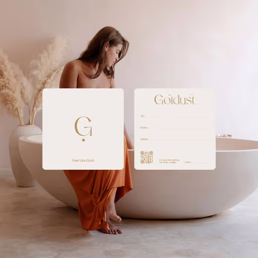 Goldust Spa – Beauty & Personal Care identity by Two Moons Studio, additional view 3 of 9