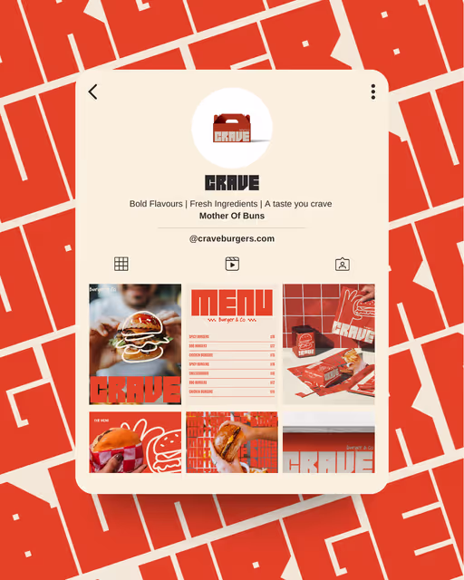 Crave – Food & Beverage identity by gbgraphics, additional view 3 of 9