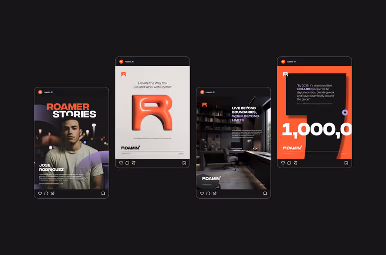 Roamin' – Retail & Lifestyle identity by unnfold-design, additional view 7 of 9