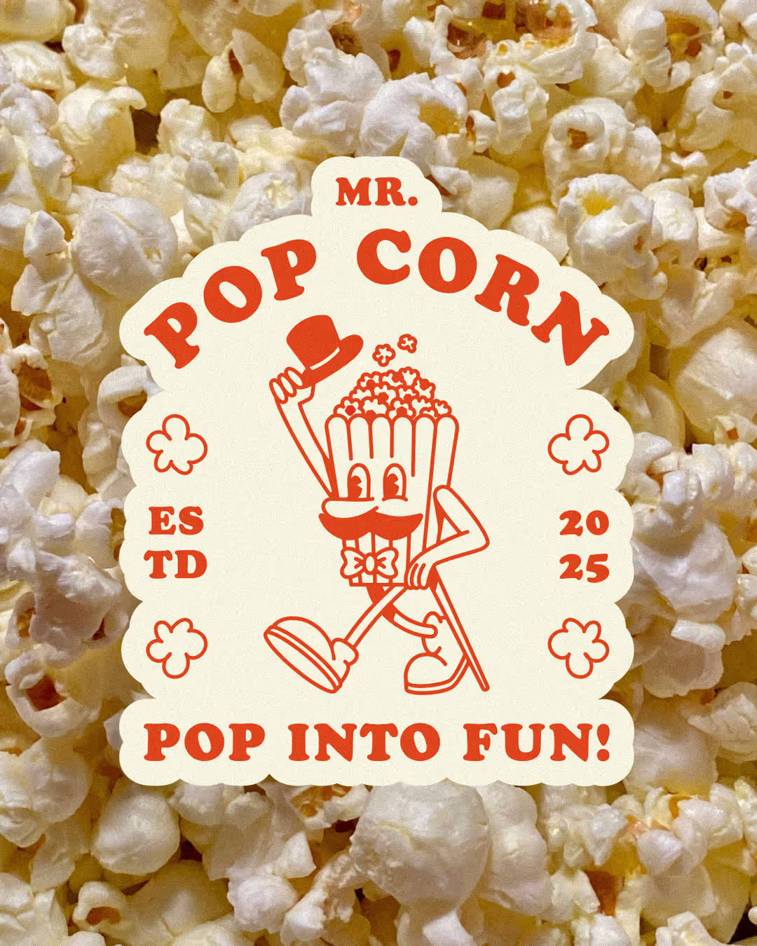 Mr. Pop Corn – Food & Beverage identity by wooo.designs