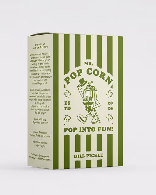Mr. Pop Corn – Food & Beverage identity by wooo.designs, additional view 6 of 6