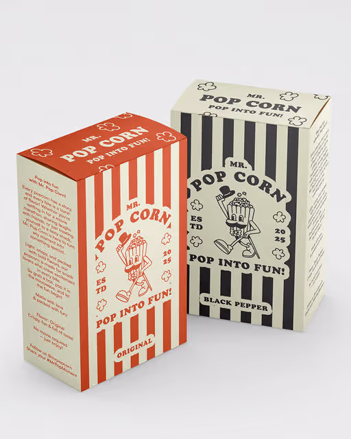 Mr. Pop Corn – Food & Beverage identity by wooo.designs, additional view 4 of 6