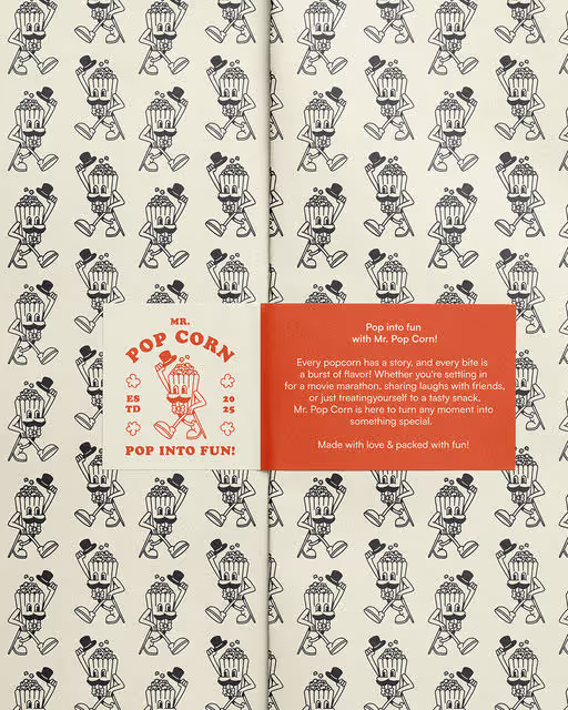 Mr. Pop Corn – Food & Beverage identity by wooo.designs, additional view 2 of 6