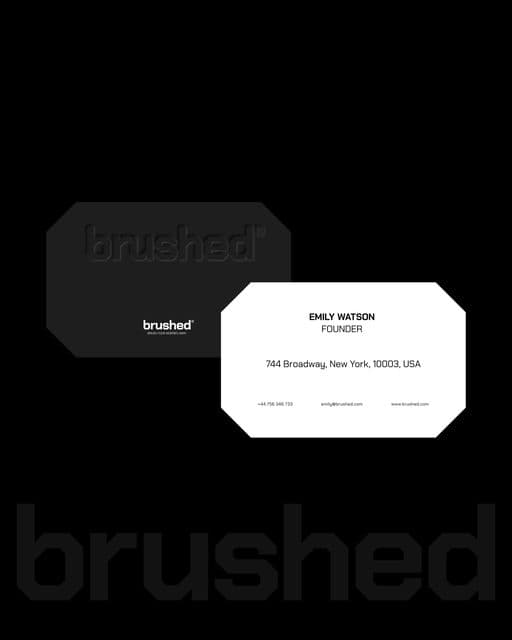 Brushed – Beauty & Personal Care identity by unnfold-design, additional view 2 of 8
