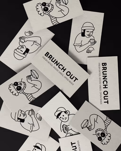 Brunch Out – Food & Beverage identity by wooo.designs, additional view 6 of 6