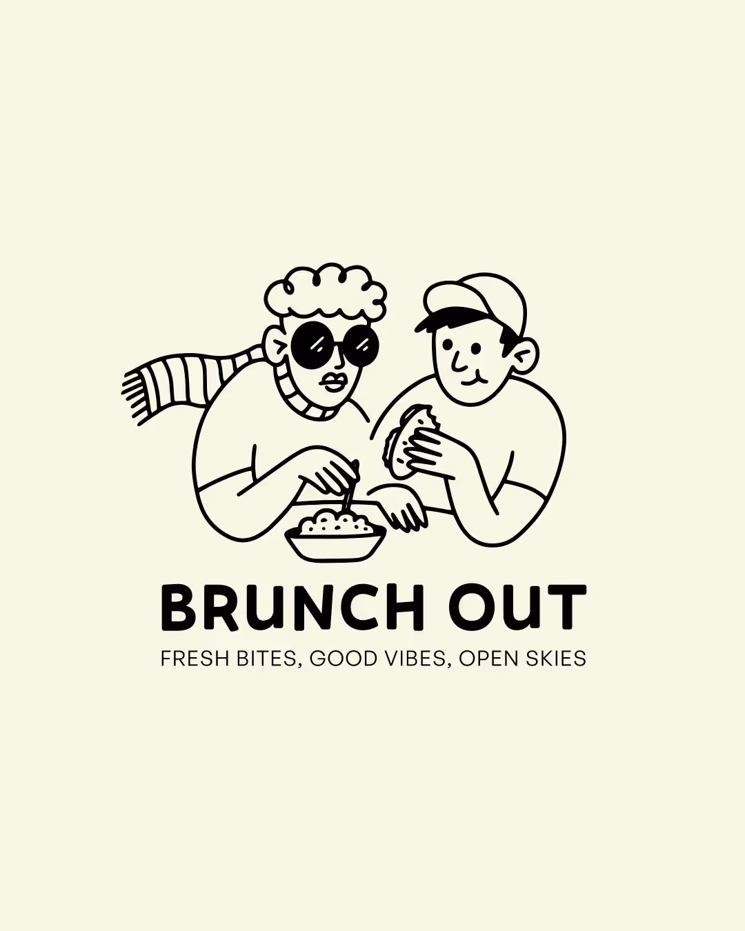Brunch Out – Food & Beverage identity by wooo.designs