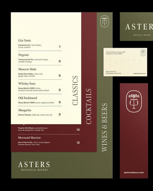 Asters Mixers – Food & Beverage identity by wylliamlach, additional view 6 of 9