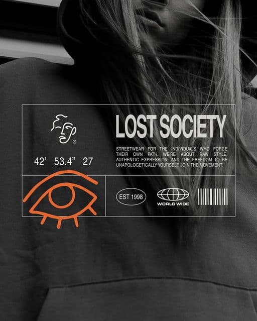 LOST SOCIETY Brand Identity – Fashion & Apparel identity by Creavora Studio, additional view 4 of 5