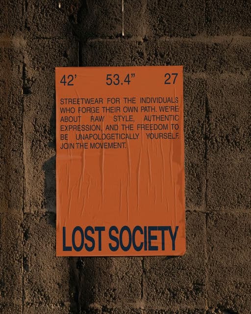 LOST SOCIETY Brand Identity – Fashion & Apparel identity by Creavora Studio, additional view 2 of 5