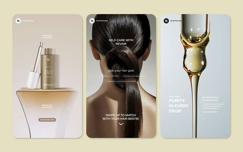 Revair – Beauty & Personal Care identity by unnfold-design, additional view 5 of 9