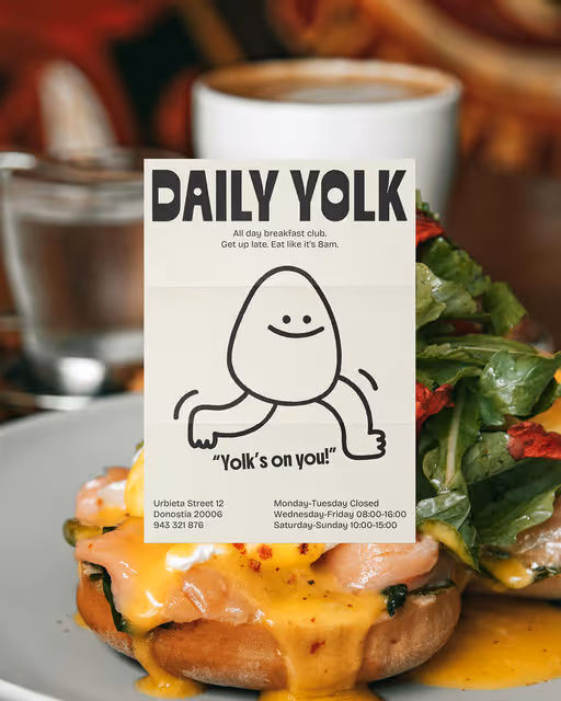 Daily Yolk – Food & Beverage identity by Leyma Design, additional view 2 of 9