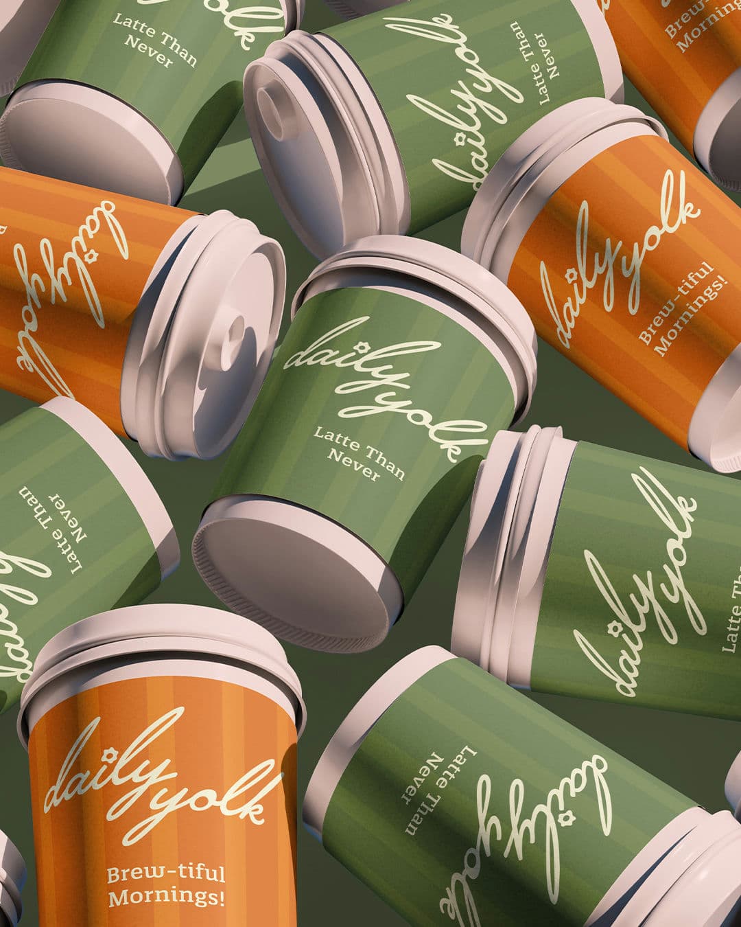 Daily Yolk – Food & Beverage identity by jaiish-designs