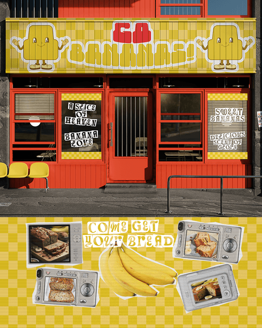 GO BANANAS! – Food & Beverage identity by designbyrebeca, additional view 7 of 7