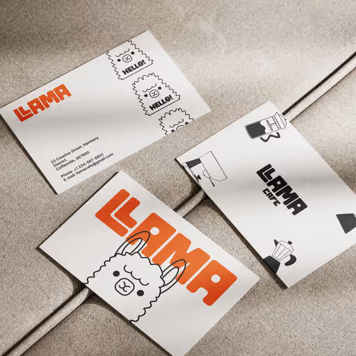 Llama cafe – Food & Beverage identity by sumit.branding, additional view 5 of 7