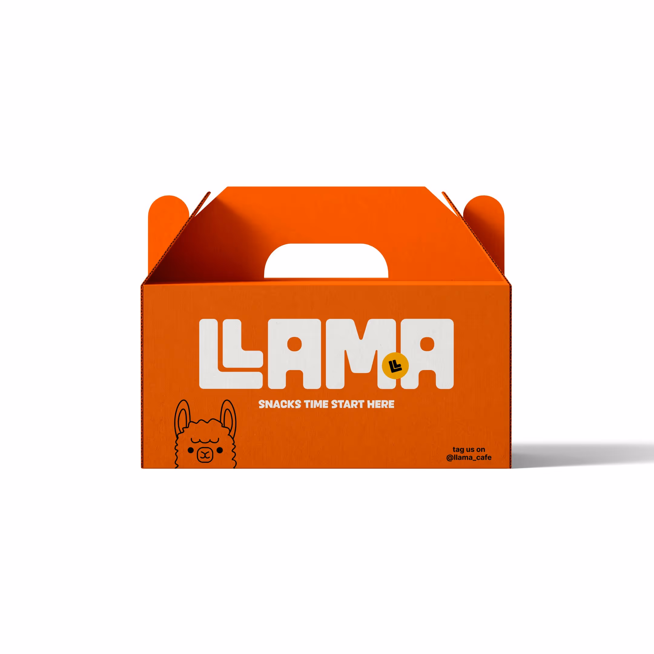 Llama cafe – Food & Beverage identity by sumit.branding