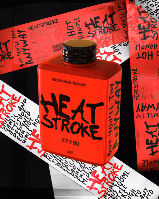HEATSTROKE – Food & Beverage identity by Notblankdesigns, additional view 9 of 9