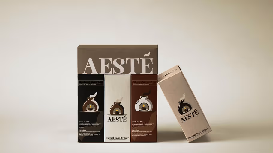 Aeste – Beauty & Personal Care identity by Design By Sukaina, additional view 2 of 6