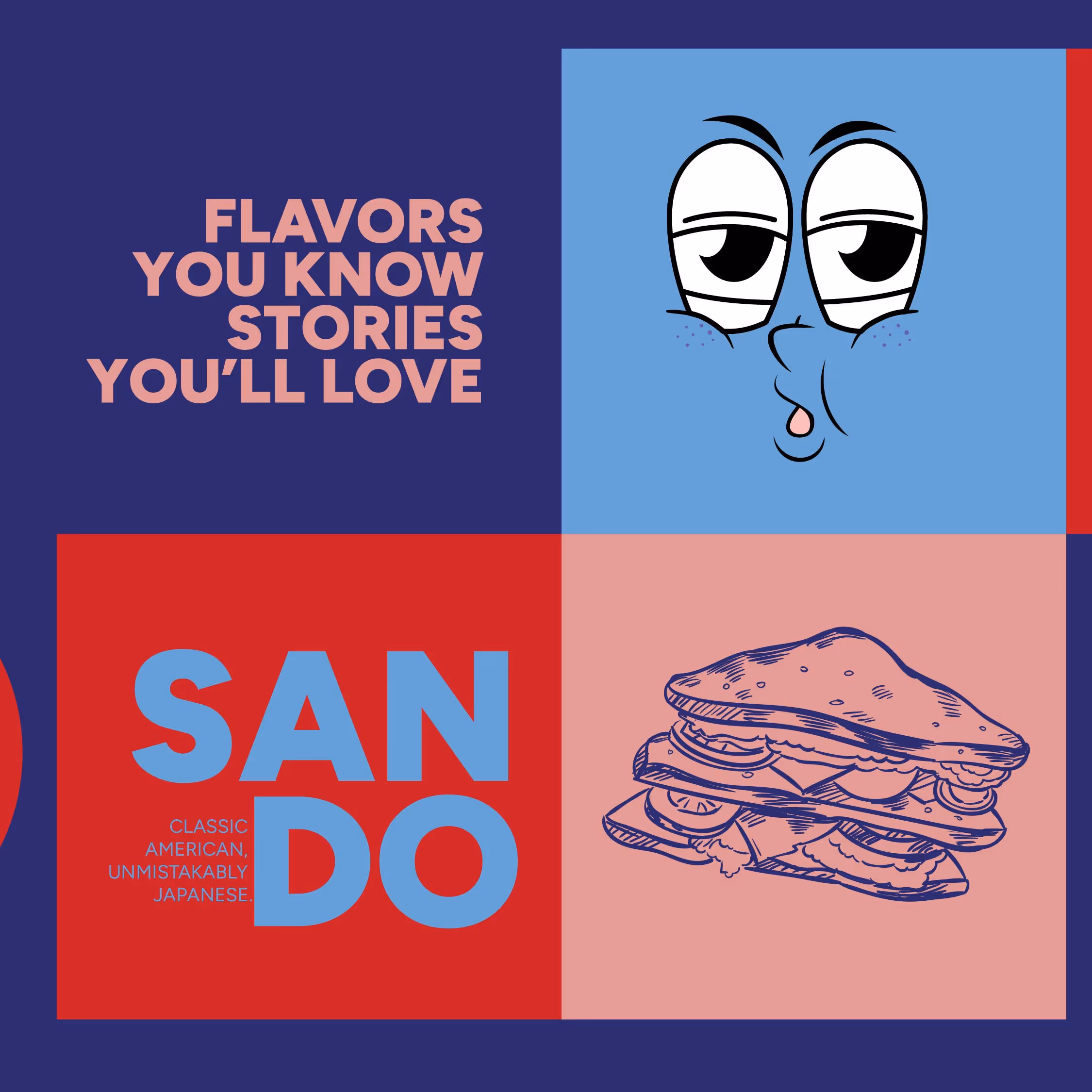 Sando | Japanese Sandwich Shop Branding