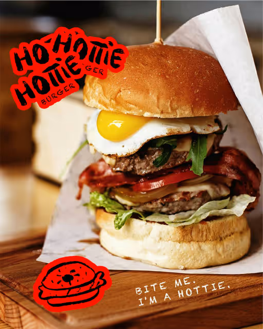 Hottie Burger – Food & Beverage identity by Monicathedesigner, additional view 2 of 9