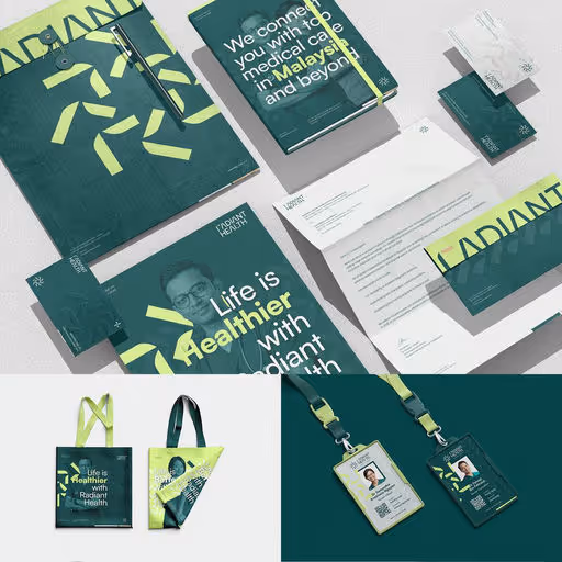 Radiant Health Brand Identity – Health & Wellness identity by ronnie-chan, additional view 3 of 9