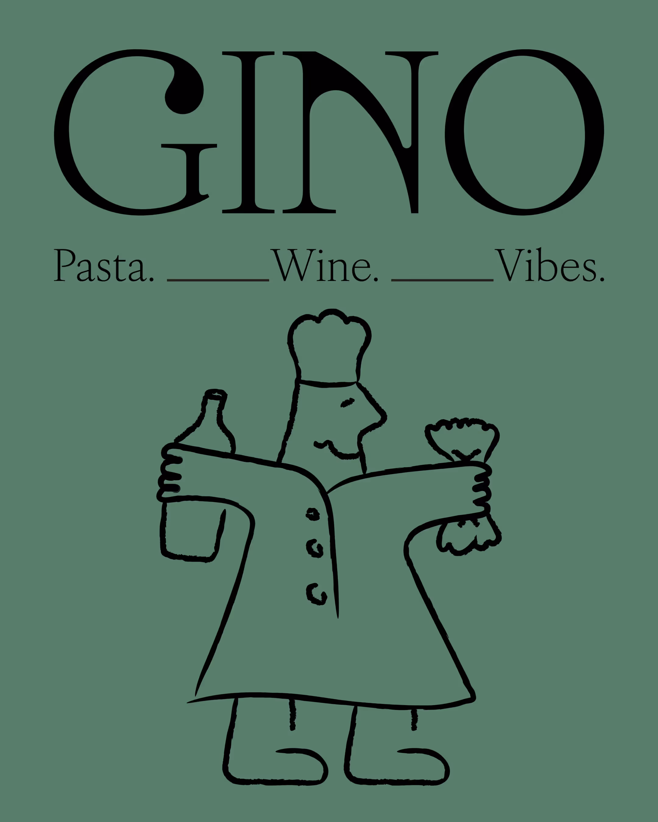 GINO TRATTORIA – Food & Beverage identity by AdamStav Studio