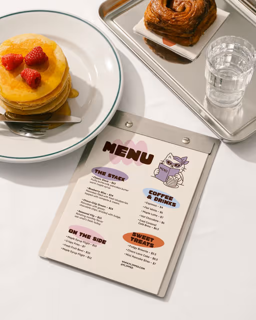 Flipped - Modern Pancake House – Food & Beverage identity by Arshmah Designs, additional view 6 of 9