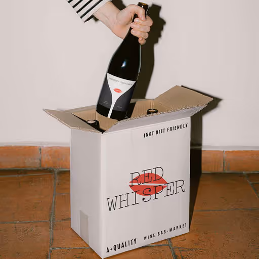 Red Whisper Wine Bar Identity – Food & Beverage identity by jamila-ahmadova, additional view 6 of 9
