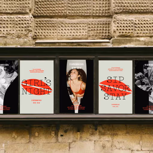Red Whisper Wine Bar Identity – Food & Beverage identity by jamila-ahmadova, additional view 7 of 9
