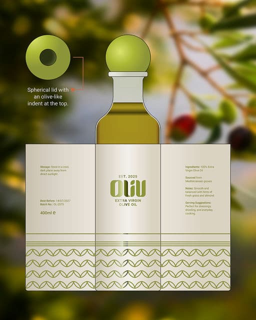 Oliv – Food & Beverage identity by shumenaz, additional view 3 of 9