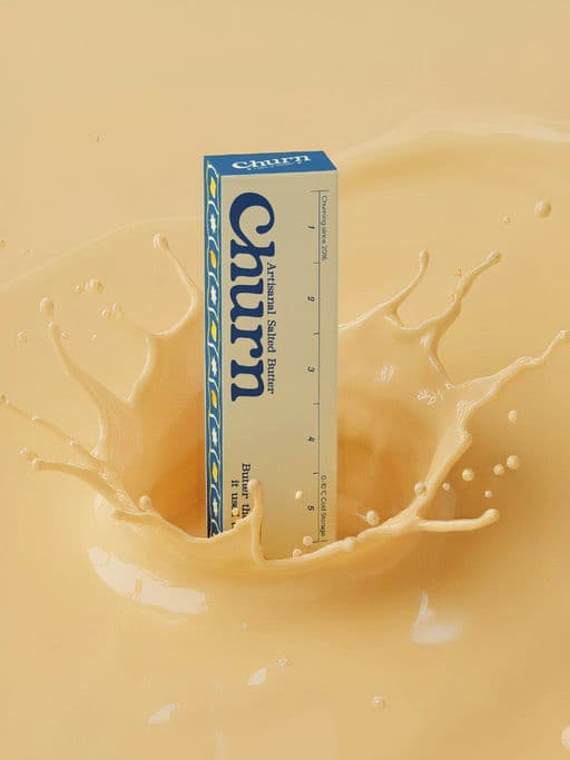 Churn | Nostalgic Butter – Food & Beverage identity by hassaan-ali, additional view 6 of 9