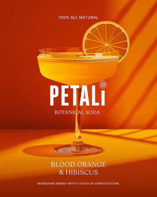 Petali Botanical Soda – Food & Beverage identity by shumenaz, additional view 3 of 9