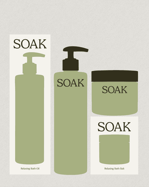 SOAK – Beauty & Personal Care identity by artworkbysofia, additional view 5 of 6