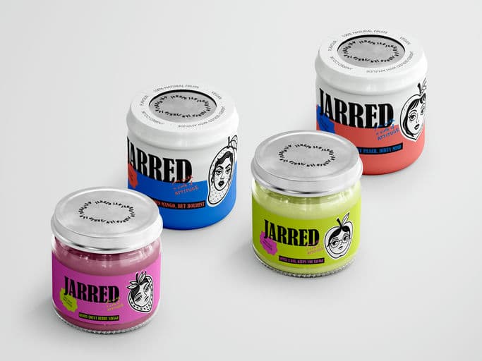 Jarred - Jam with Attitude – Food & Beverage identity by Tanayadesigns, additional view 8 of 9