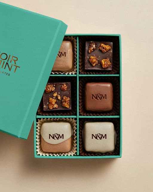 Noir & Mint Chocolates – Food & Beverage identity by shumenaz, additional view 6 of 9