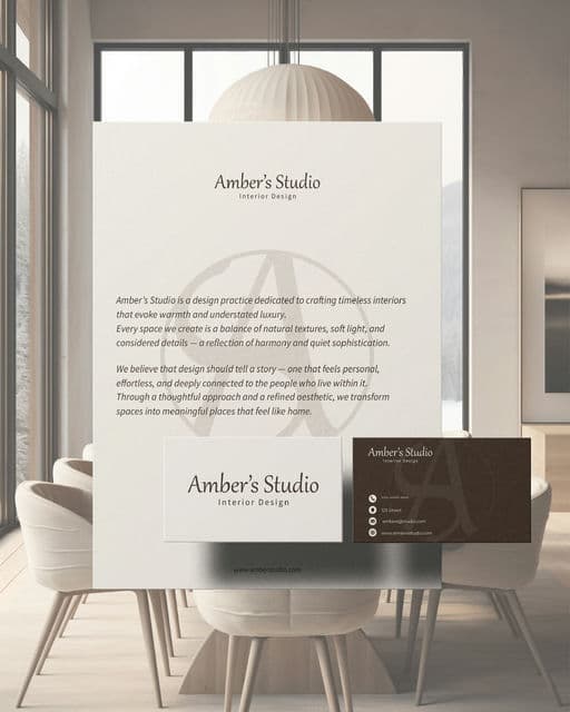 Amber's Studio – Home & Living identity by Iq Design Solutions, additional view 7 of 9