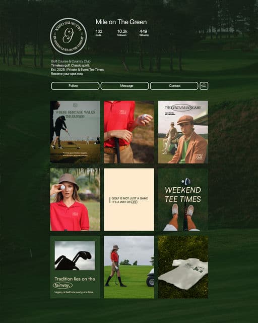 Mile on the Green – Sport & Outdoor identity by diisshaakdesigns, additional view 3 of 9