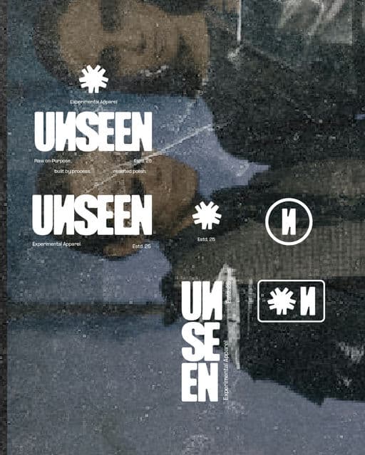 Unseen - Experimental Apparel wear – Fashion & Apparel identity by diisshaakdesigns, additional view 2 of 9