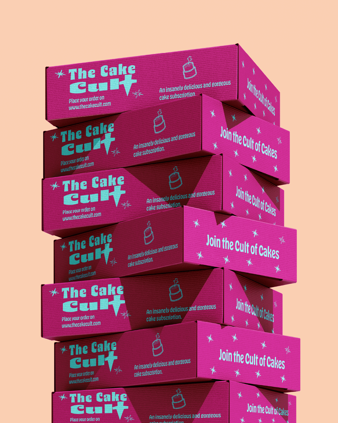 The Cake Cult – Food & Beverage identity by untamed-design-studio
