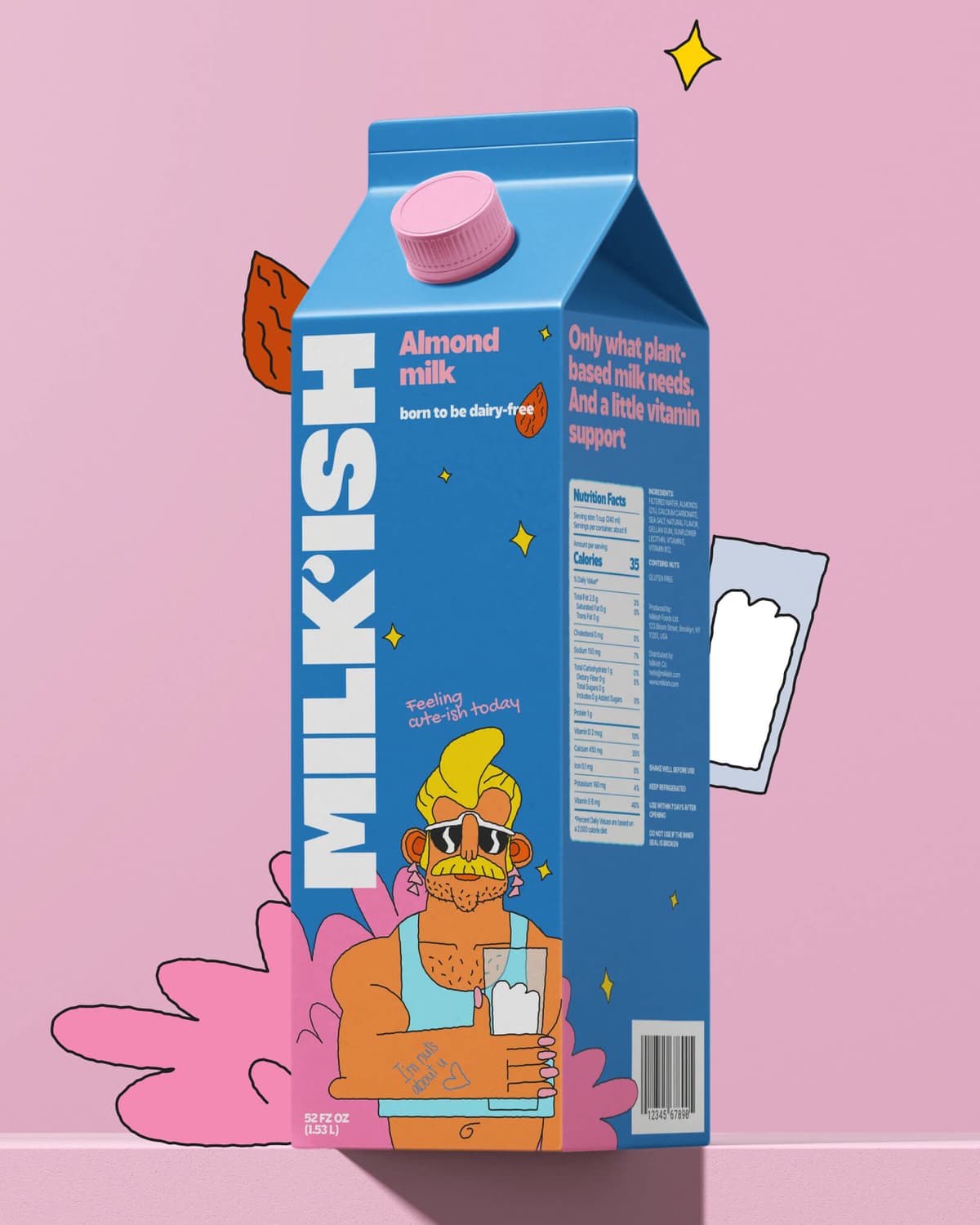 Plant-based milk brand MILK'ISH – Food & Beverage identity by caps-dstudio, additional view 11 of 11