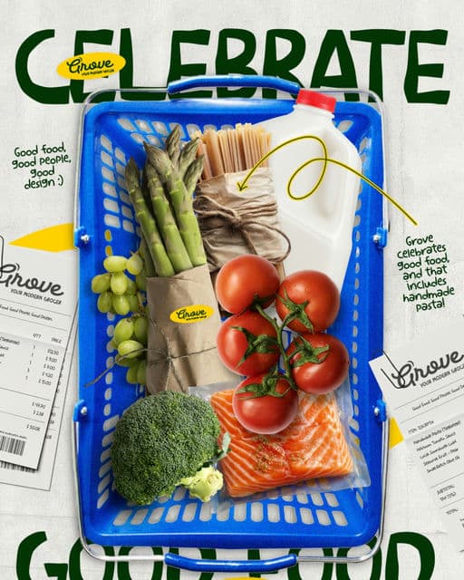 Grove Modern Grocer – Retail & Lifestyle identity by feebleh-creates, additional view 5 of 8
