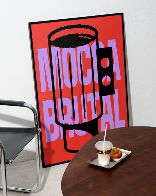 Mocca Brutal – Food & Beverage identity by wolfflowwolf, additional view 3 of 9