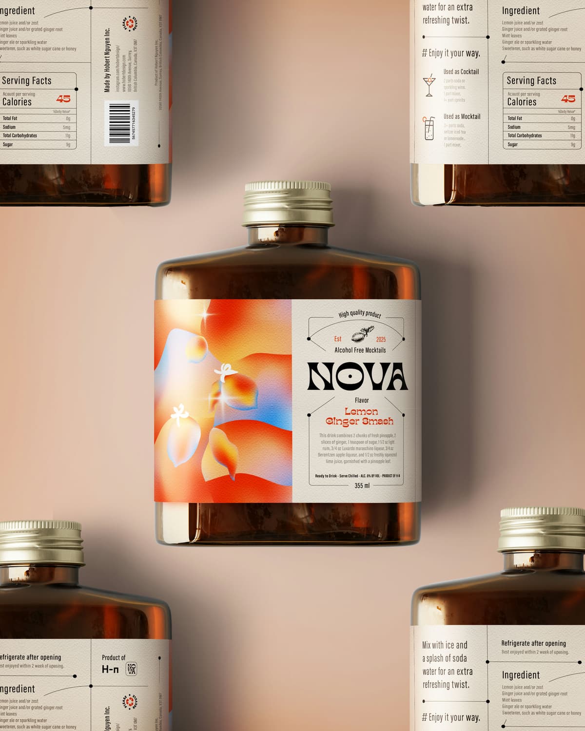 Nova – Food & Beverage identity by Hobert Nguyen
