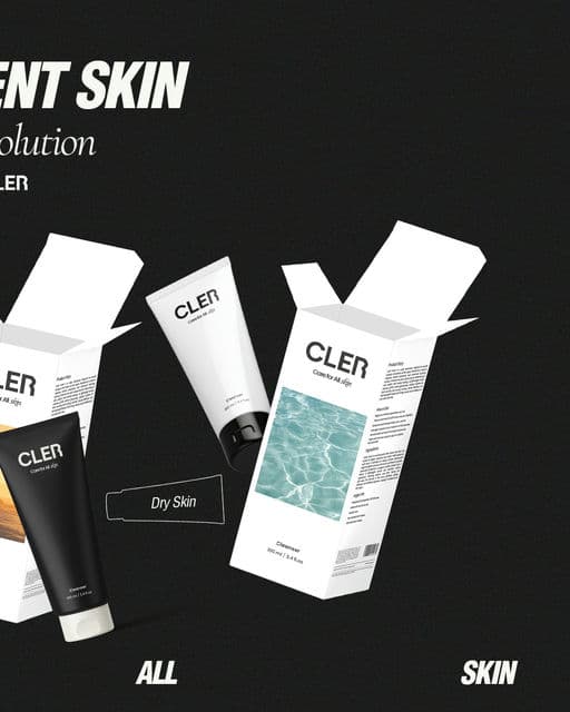 CLER — Minimalist Branding for Universal Skin Health – Beauty & Personal Care identity by amrithsdesign, additional view 6 of 8