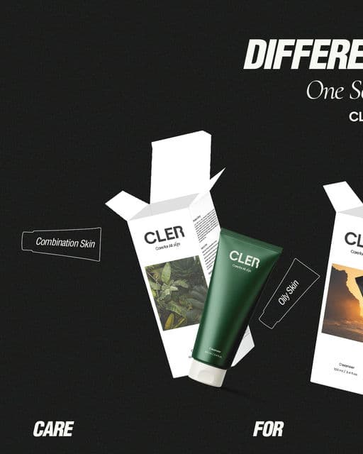 CLER — Minimalist Branding for Universal Skin Health – Beauty & Personal Care identity by amrithsdesign, additional view 5 of 8