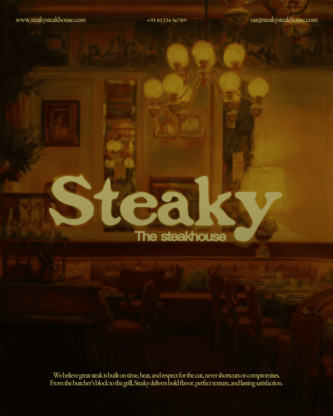 steaky – Food & Beverage identity by digitalsbyavrish