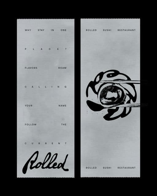 Rolled – Food & Beverage identity by Helocrene, additional view 3 of 9